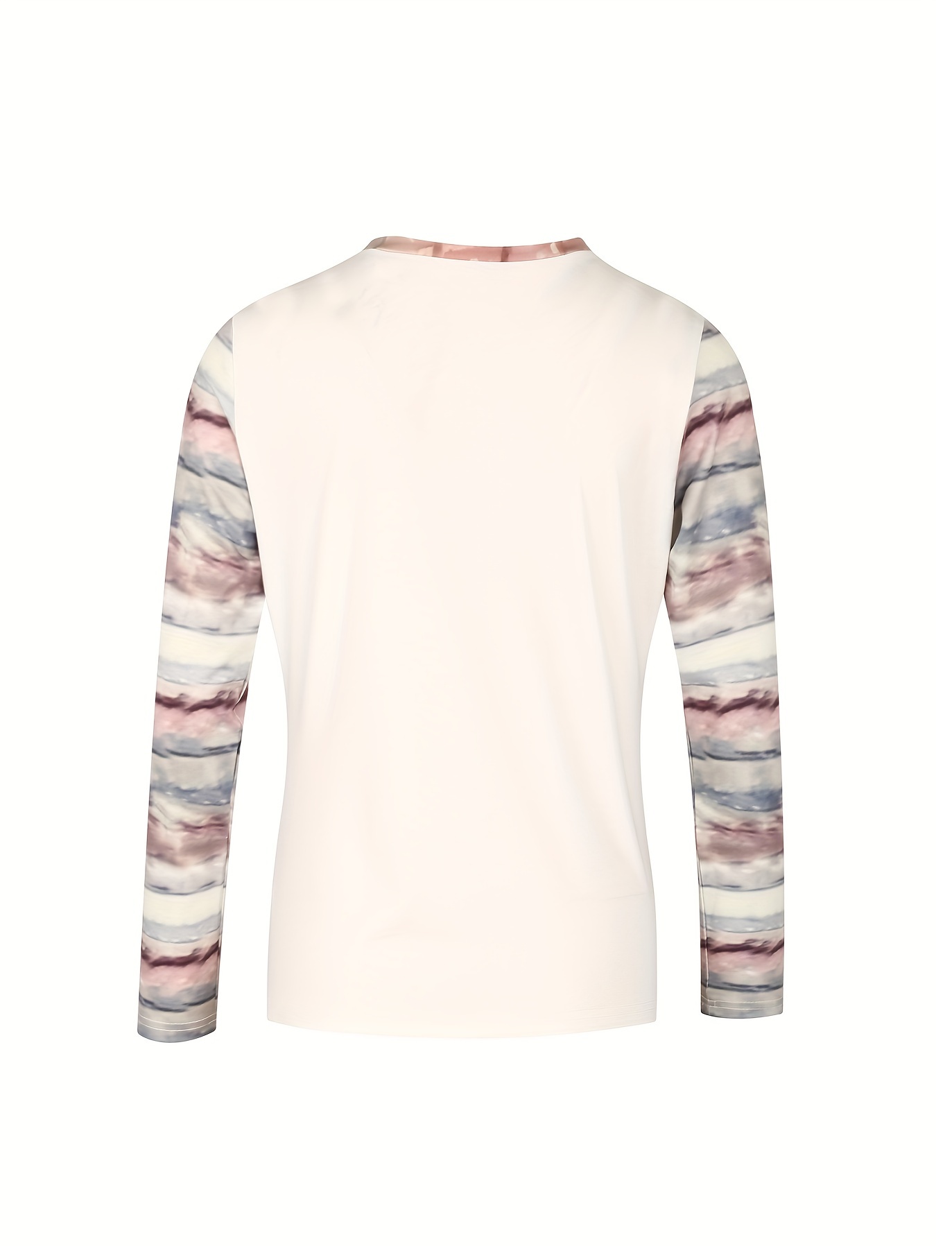 cat print crew neck t shirt causal long sleeve top for spring fall womens clothing details 0