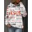 Jesus Letter Print Hoodies, Casual Kangaroo Pocket Long Sleeve Sweatshirt, Women's Clothing
