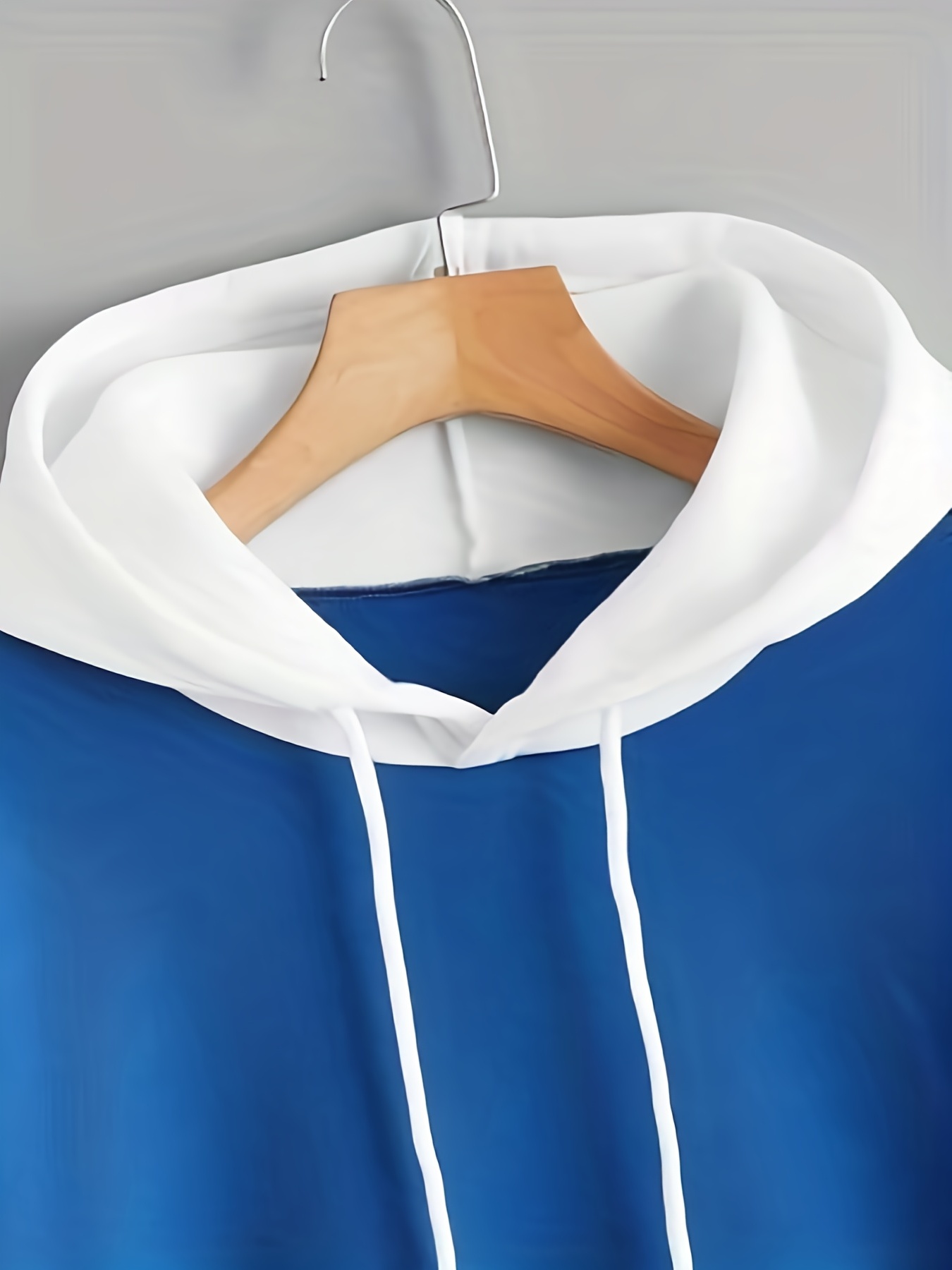 color block letter print hoodies casual drawstring long sleeve sweatshirt womens clothing details 10